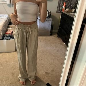 Ci Sono beige colored flowy pants size small